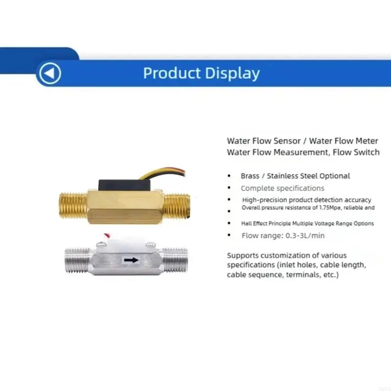 Temperature Stabilizing Water Meter for Vehicle Cleaners Heater Units