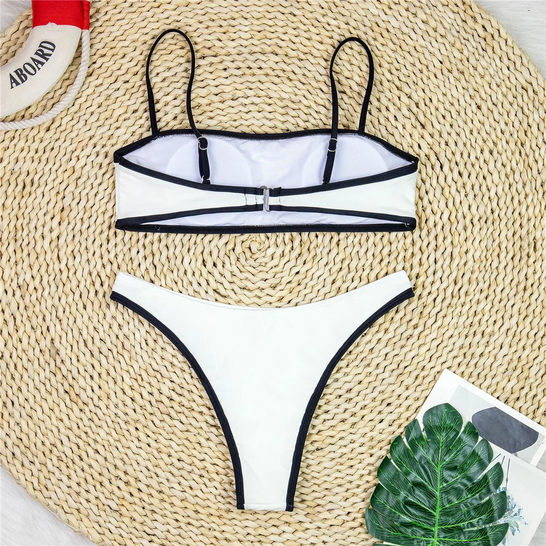 Sexy High-Cut-Bikini, brasilianischer Stil, Damen-Badebekleidung, zweiteiliger Bikini-Set, gepolsterter Badeanzug, Badeanzug, Schwimmbekleidung V8316 – Detail 5