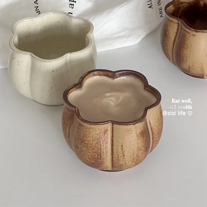 Taza de Café de Cerámica Estilo Japonés Retro, Taza de Arcilla de Alto Valor Estético, Taza Espro, Taza para Desayuno, Taza para Té, Uso Doméstico