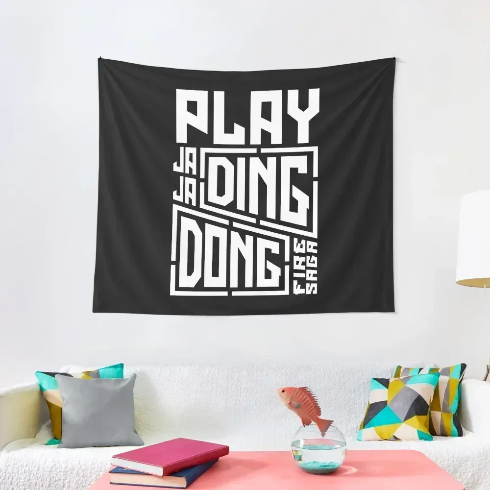 Retro Fire Saga Play Ja Ja Ding Dong Song Awesome For Movie Fan Tapestry Bedroom Decorations Wall Art Tapestry