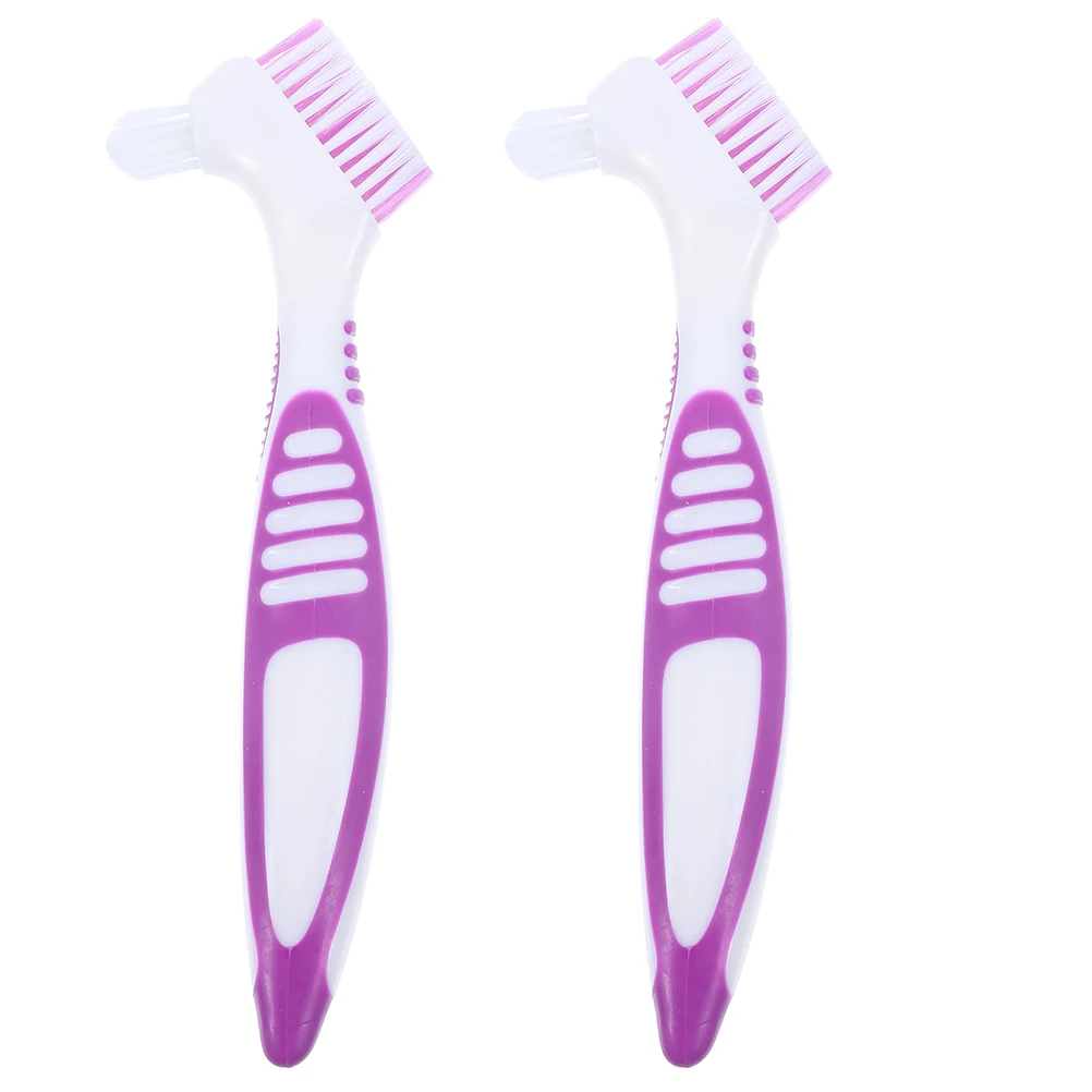 

2 Pcs Turtle Shell Cleaning Brush Purple Aquatic Land Tortoise Supplies Soil Removal Multi-purpose Pet Care Tools Lightweight