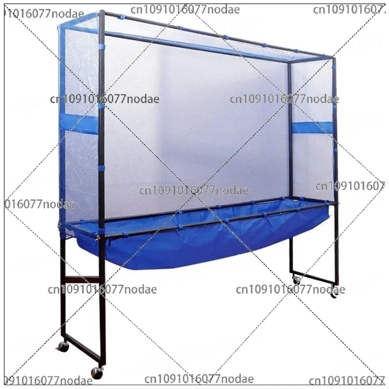 Movable Table Tennis Ball Net Ping Pong Recycle Catcher Portable Ball Catcher Net Equipment Large Collecting Net for Practice