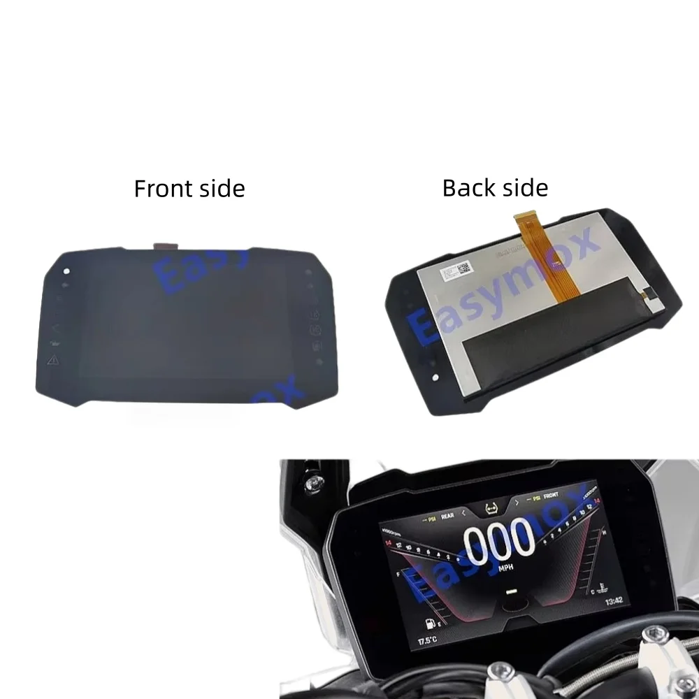 7 Inch Motorcycle LCD Display Dashboard Speedometer Screen for Triumph Tiger 900 GT/Rally Pro 2020-2023 Replacement