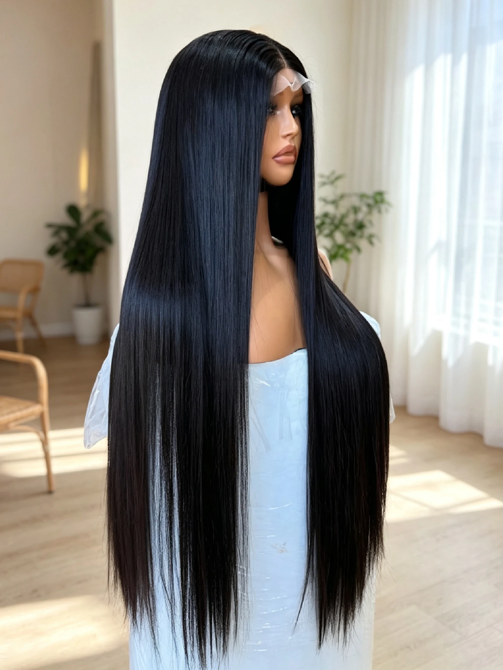 230% Real Density Bone Straight 13x6 13x4 Transparent HD Lace Frontal ≥98% Human Hair Wig 30 Inch 5x5 Glueless Wigs For Women