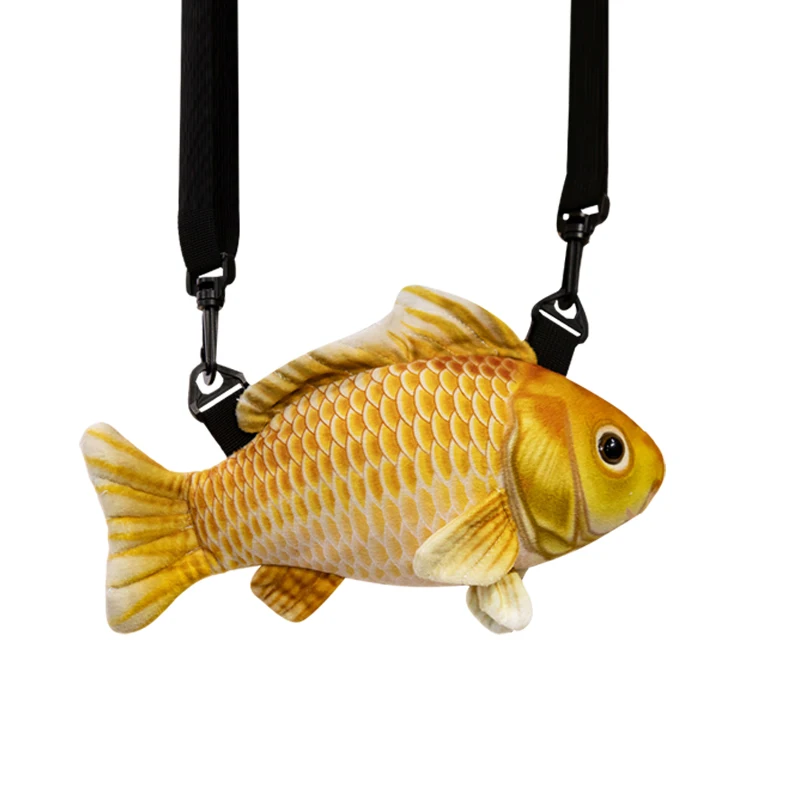 1Pc 30cm Simulation Fisch Plüsch Rucksack Niedlichen Tier Umhängetasche Karpfen Papageienfisch Tasche Geldbörse Geburtstag Geschenk