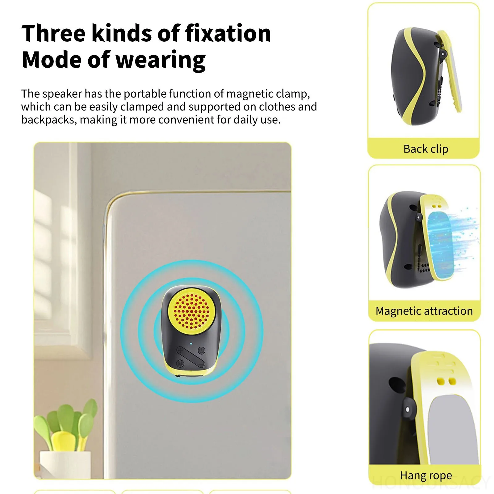 

Мини-карманные Bluetooth-колонки IPX5, водонепроницаемый уличный сабвуфер, портативная портативная беспроводная стерео музыка с магнитными зажимами