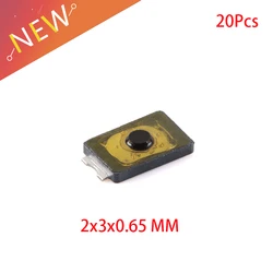 20pcs Momentary SMD Square 2*3*0.6 2X3X0.65 Tact Push Button Membrane Switch 2X3 Film Switch Micro Button For Mobile & Camera