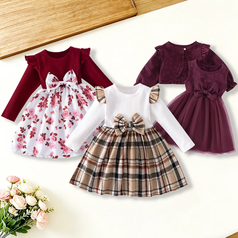 conjunto-de-vestido-para-meninas-pequenas-com-manga-longa-vestidos-florais-e-xadrez-com-cardiga-2-pecas-roupa-de-outono-para-meninas-de-1-a-6-anos-uso-casual