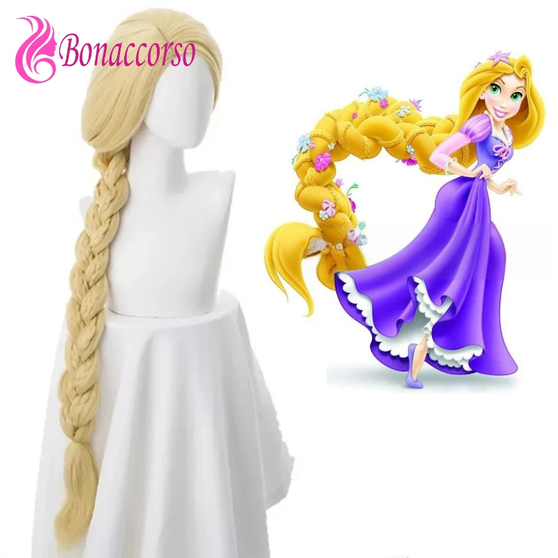 

Cosplay Rapunzel's Wig Long Braids Synthetic Wig Yellow Heat Resistant Fiber Coser Princess High Quality Wig Halloween Party Use