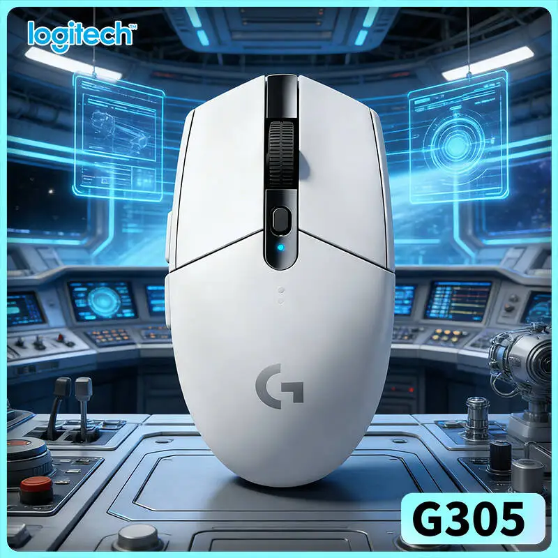 High Performance G305 Wireless Mouse, 12000 DPI HERO Precision, 6 Custom Buttons, 250h Battery, Logitech Gaming Peripheral