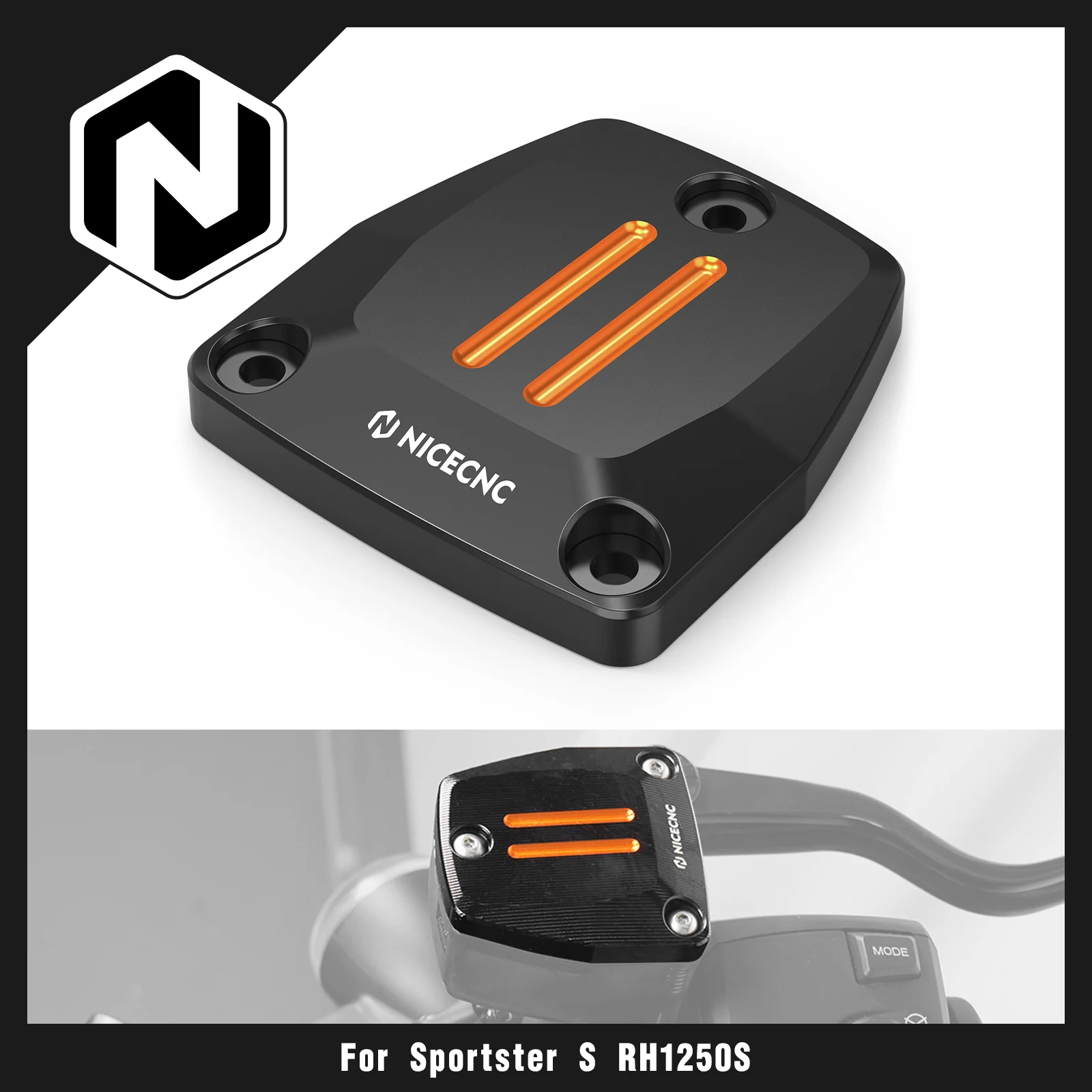 Front Brake Master Cylinder Cover For Harley Sportster S RH1250S RH 1250 S 2021-2024 Nightster RH975/Special RH975S 2023-2024