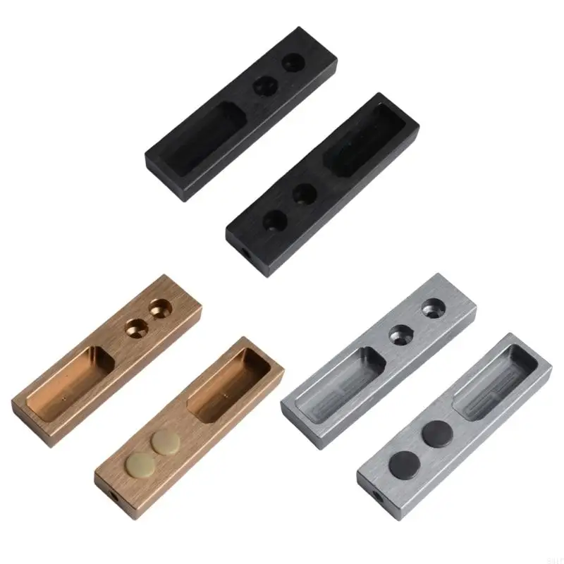 

2Pieces Sturdy Aluminum Wardrobe Bar Holders for Commercial Displays Use 831F