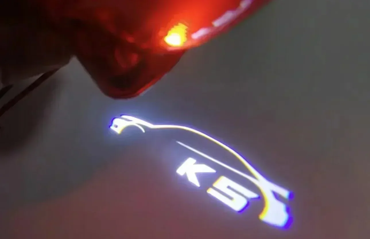 Car Styling K5 Shadow Light LED Courtesy Door Light For KIA K5 OPTIMA CERATO Sorento KIA Logo Projectors Lamp KIA Welcome Light
