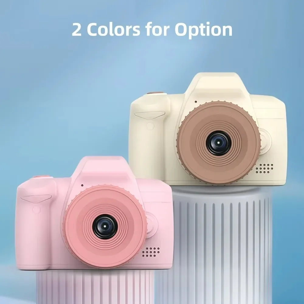 Cartoon Mini Camera Toys para Crianças, 1080P HD, Selfie, Lente Longa, Foto Digital, Vídeo, Tela de 2,4 ", Aniversário, Festão Presentes