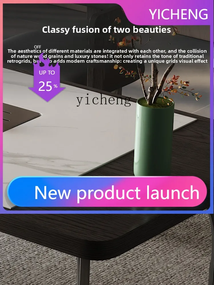 

solid wood tea table office and home integrated black tea table light luxury high-end tea table and chair combination