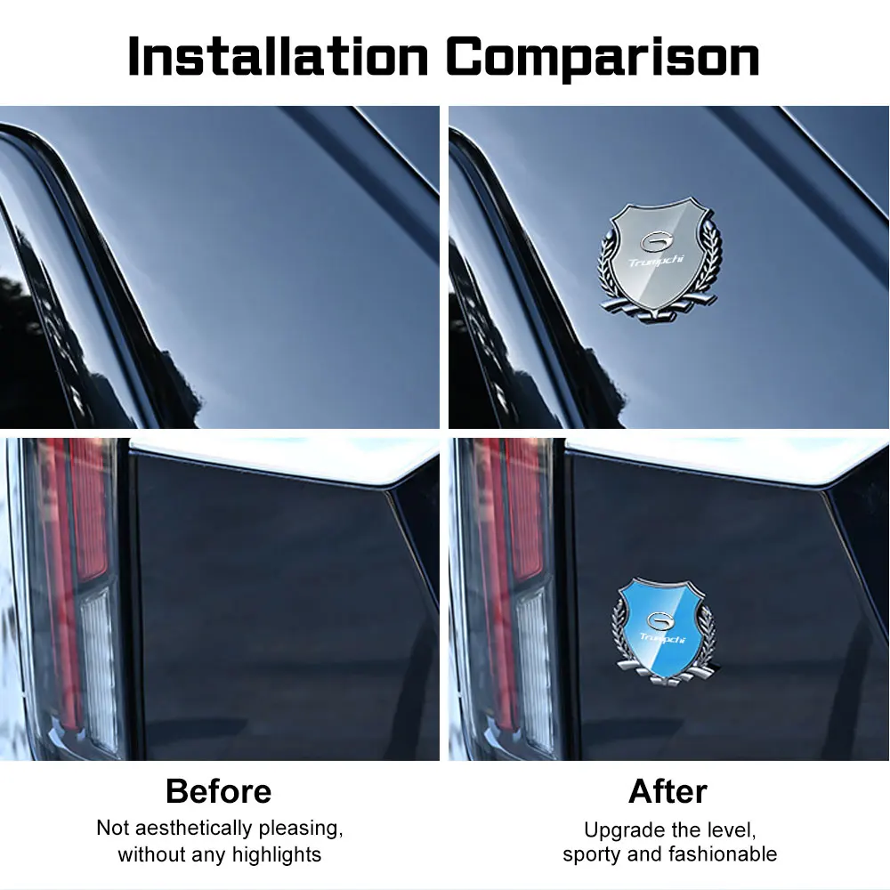 Metal 3D Car Sticker Auto Trunk Window Side Decal Stickers For GAC Trumpchi Aion GS8 GS7 GS4 GS3 Empow GS5 Coupe Ga6 Ga8 Gm6 Gm8