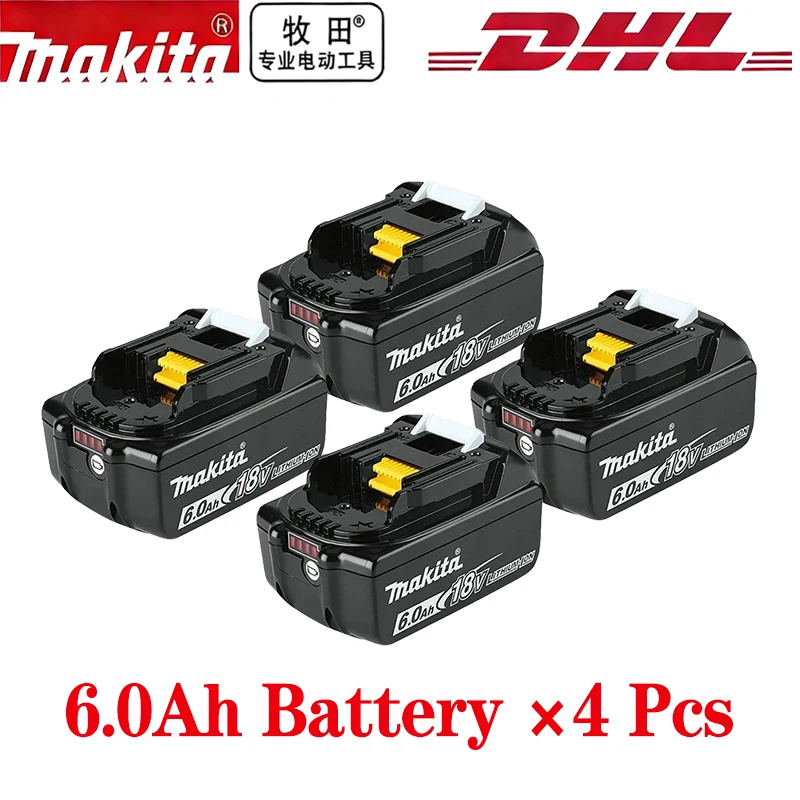 NIEUWE 2026 Originele 18V Makita 5.0Ah 6.0Ah Makita Batterij Vervangende Lithium Batterij BL1840 BL1850B BL1850 BL1860