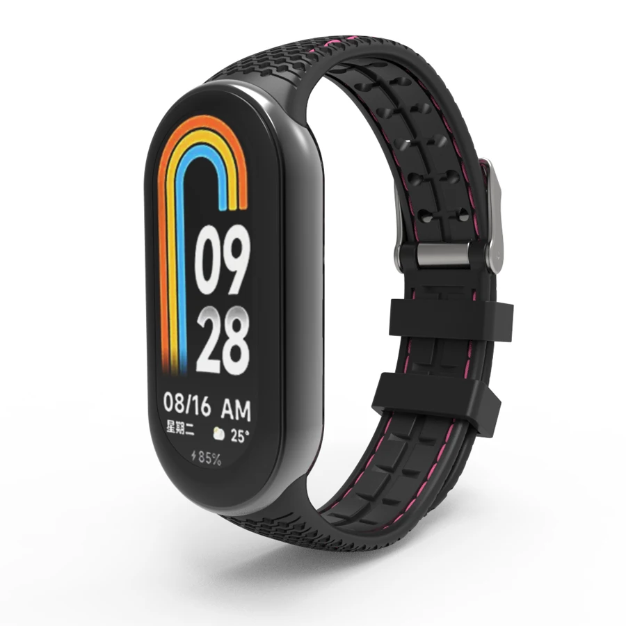 Sportband voor Mi Band 8 9 10 Honingraat ontwerp armband riem siliconen horlogeband vervangende armband voor Xiaomi Band 8 9-band