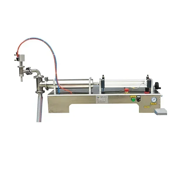 MG 100–1000 ml elektrische Doppelkopf-Horizontaltasche für Getränkeöl, Füllmaschine, Wasserfüllmaschine, Flüssigkeitsfüllmaschine