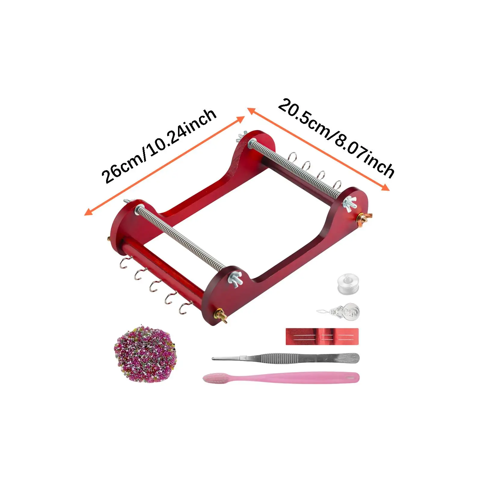 

Wood Beading Loom Kits with Threads, Beads Beading Supplies Accessories for Handmade Craft Supplies Findings Bracelet Earring