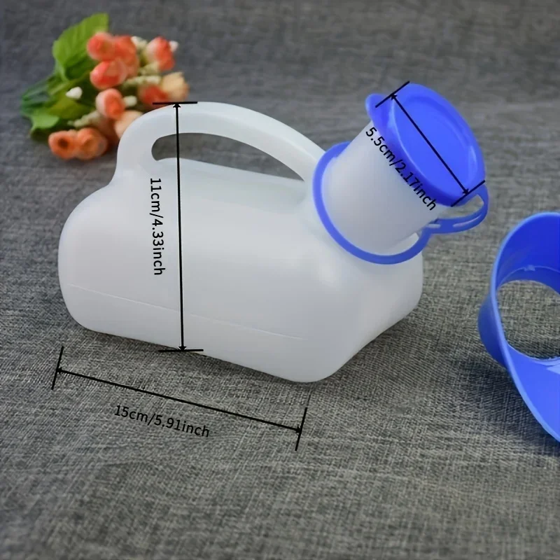 Unisex Car Urinal with Lid for Bedridden Patients Elderly Care Lower Limb Inconvenience Portable Urinal for Patients