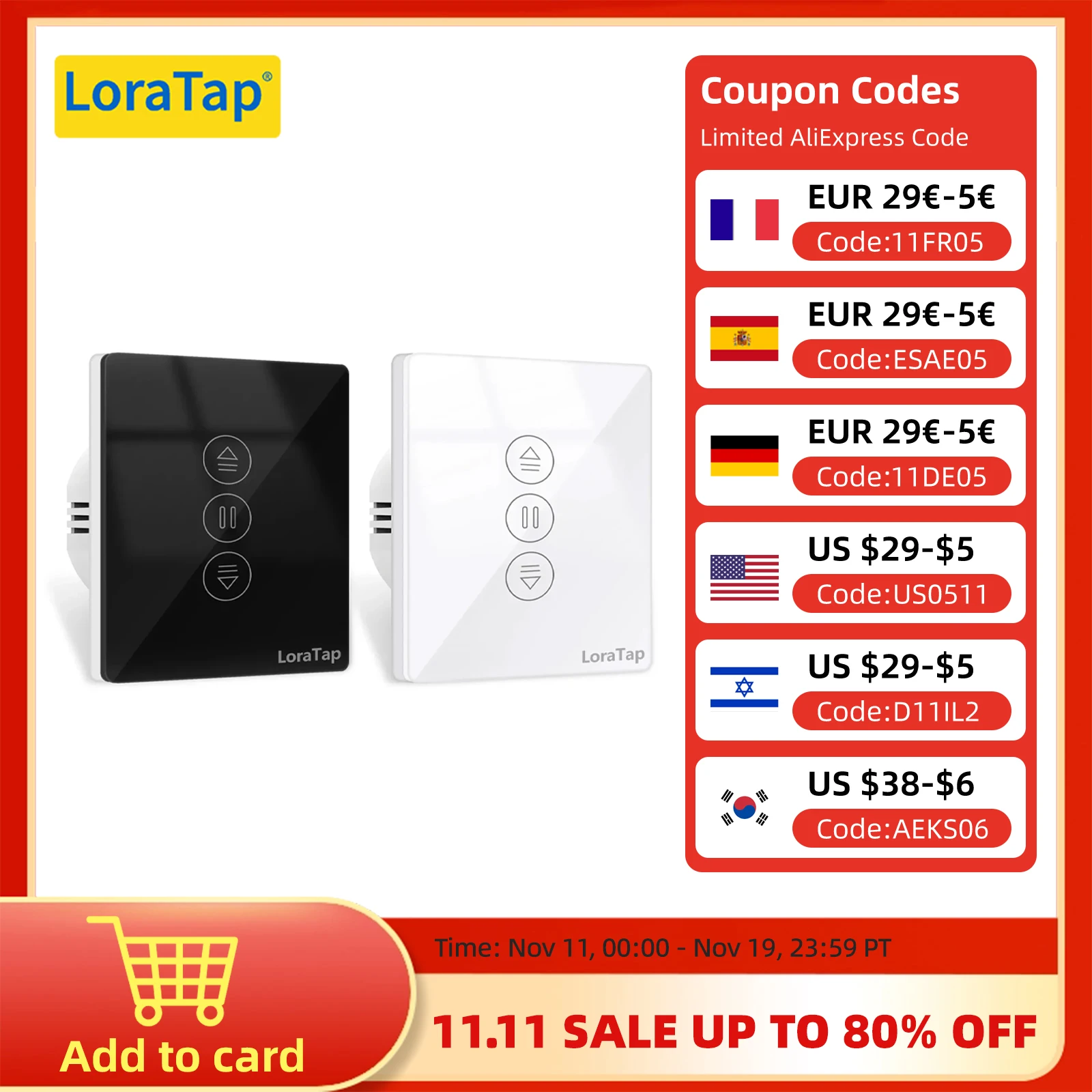 

LoraTap ZigBee Curtains Roller Shutters Blinds Switch Control Connected Motor Google Home Alexa Electric Window Tuya Smart Life