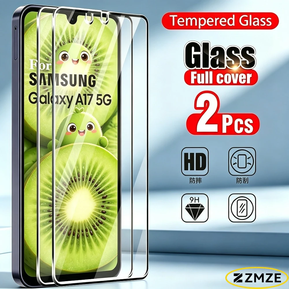 

2Pcs High Definition Tempered Glass for Samsung A17 A25 A26 A33 A35 A36 A37 A53 A55 A56 A57 A73 5G Anti-Scratch Screen Protector