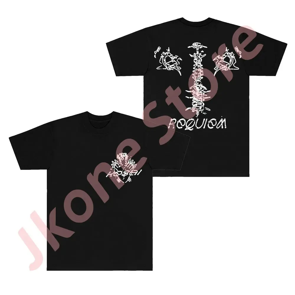 Keshi Requiem Logo T-Shirts Merch Cosplay Women Men Fashion Casual Crewneck Short Sleeve Tee