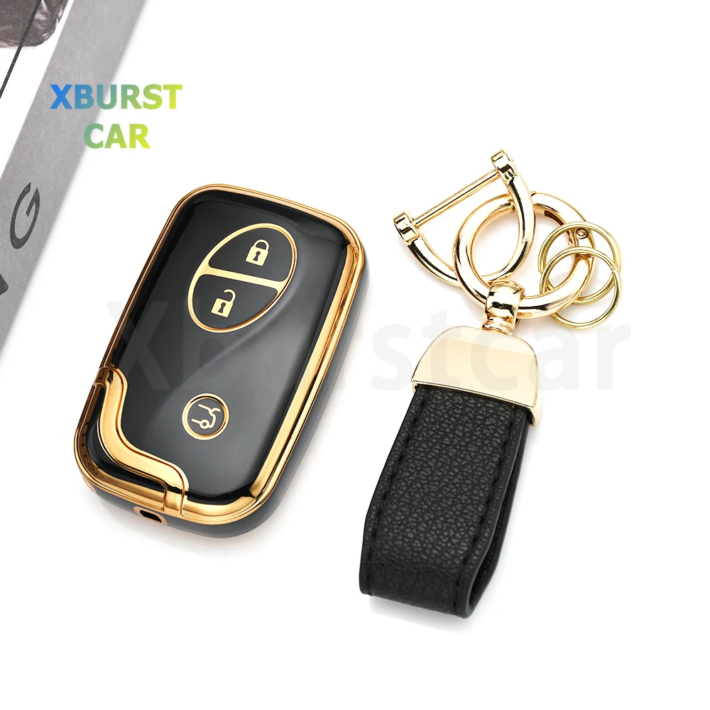 For Lexus GX400 GX460 IS250 IS300C RX270 ES240 ES350 LS460 GS300 450h 460h CT200H TPU Car Remote Key Case Cover Shell Fob Holder