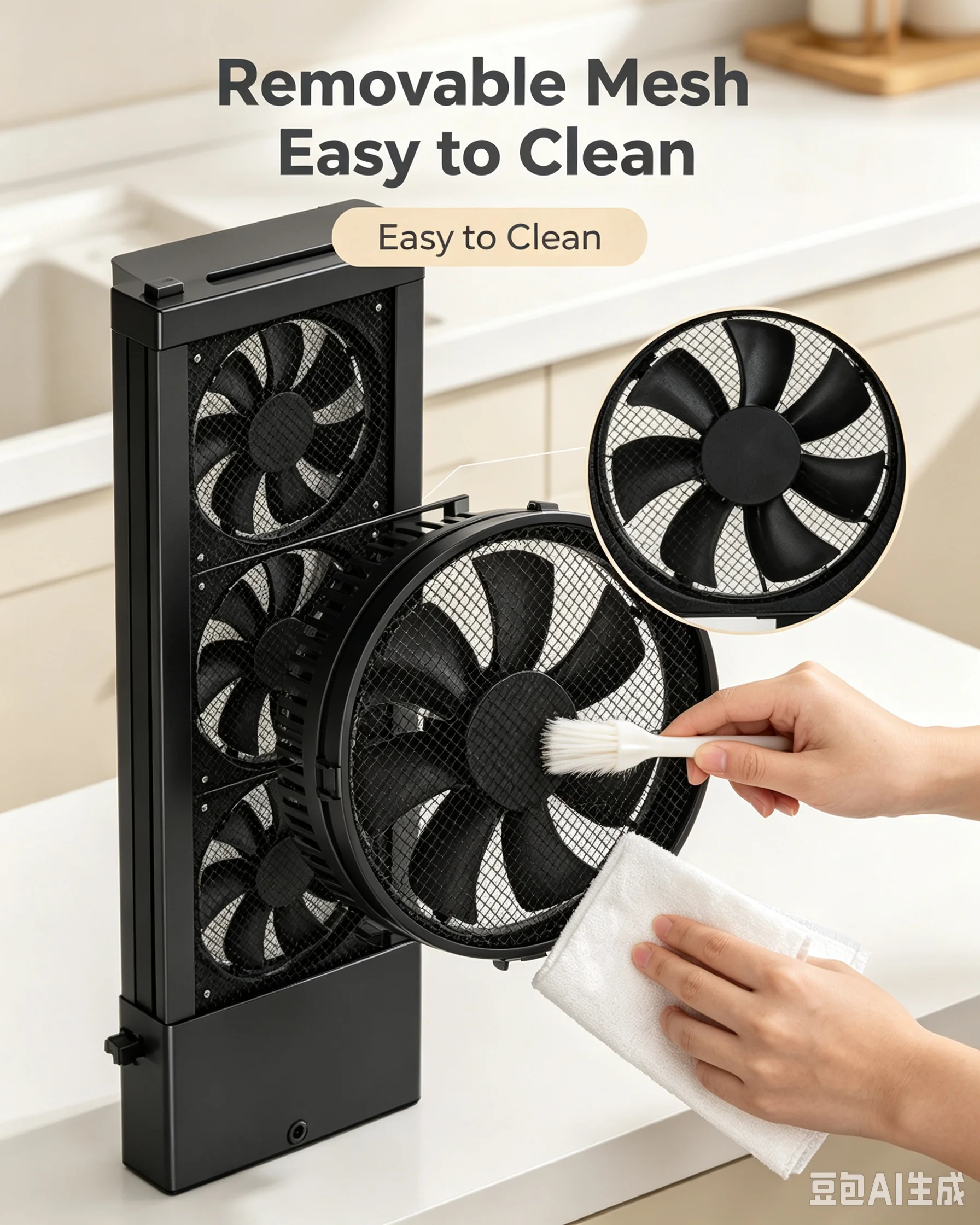 Adjustable Electric Household Window Exhaust Fan with Ball Bearings - Multi-Scene Use Bedroom Game Room Pet Room