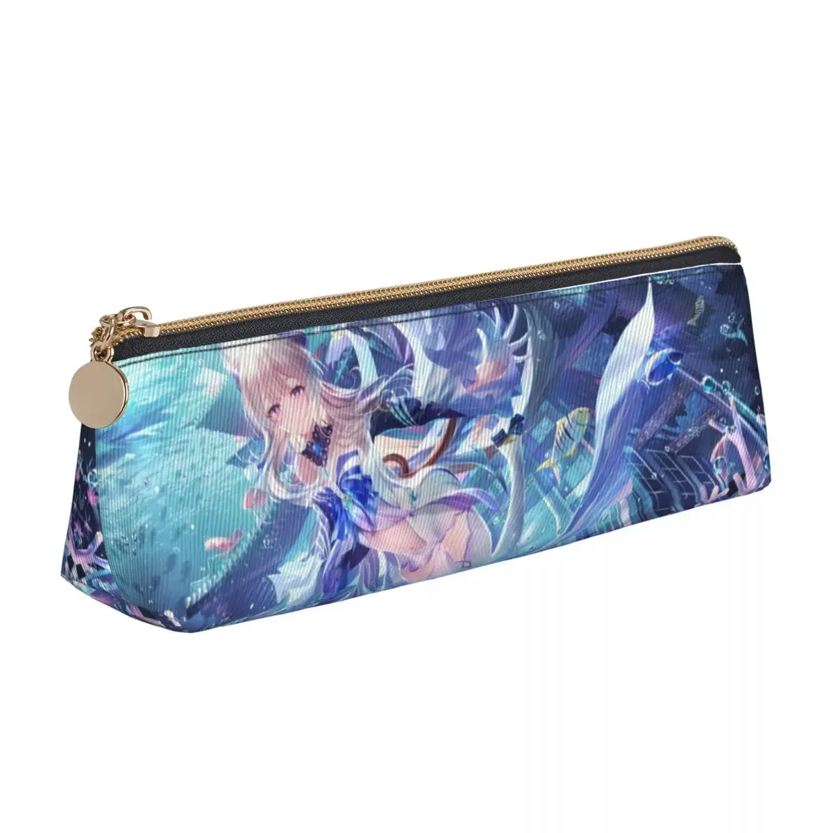 Sangonomiya Kokomi Pencil Case Genshin Impact Anime School  Cases Triangle Students Graphic  Pouch  Stationery