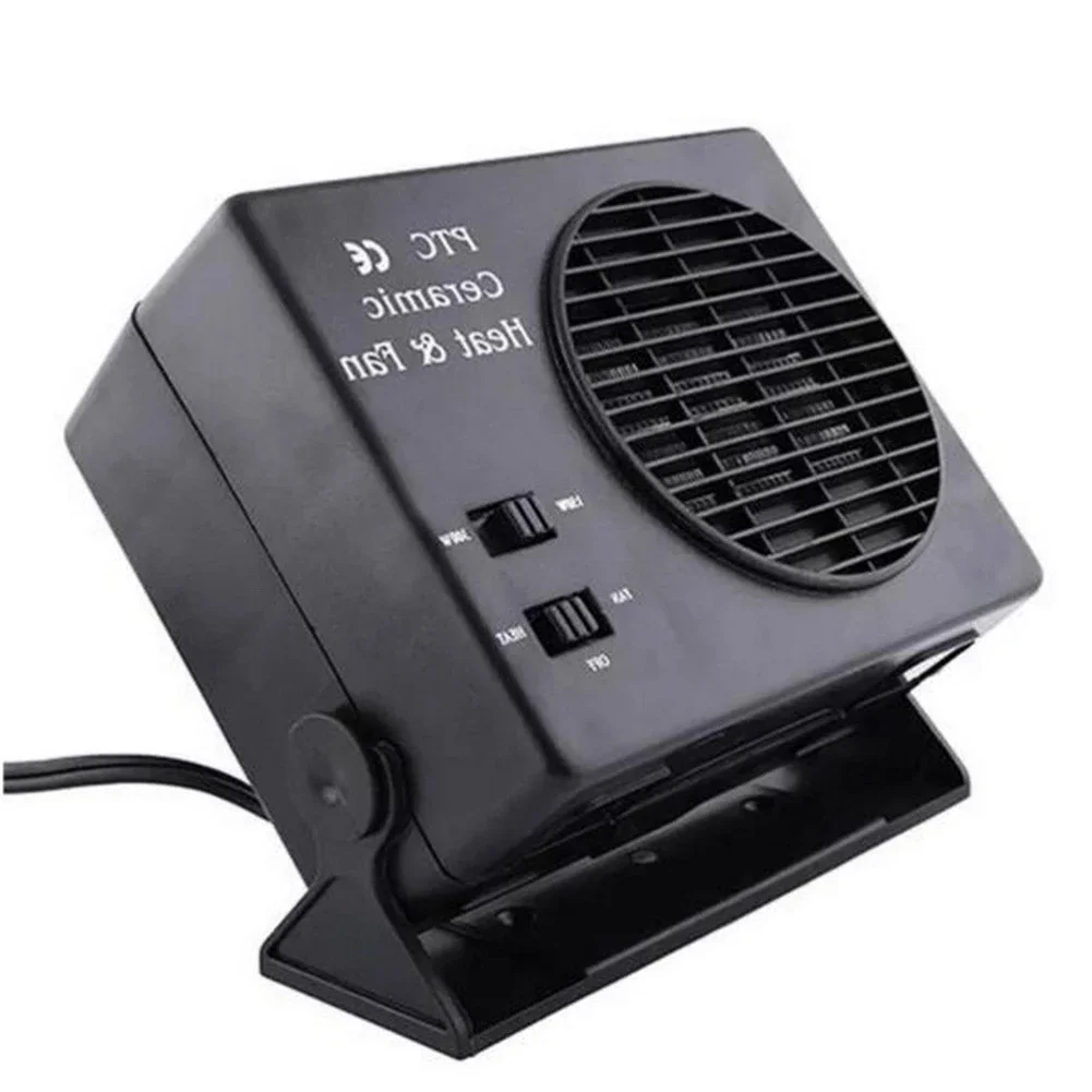 150/300W Car Heater 12V Window Defroster Demister Fast Heating Anti-Fog Heater 2 in 1 Cooling Heating for Driving Camping Travel