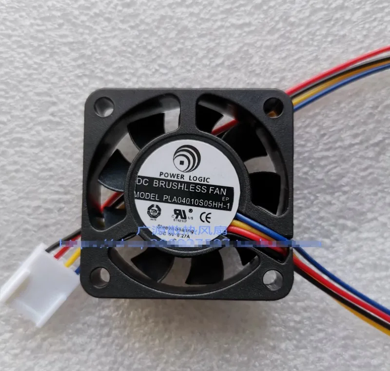 POWER LOGIC PLA04010S05HH-1 DC 5V 0.27A 40x40x10mm 4-Wire Cooling Fan