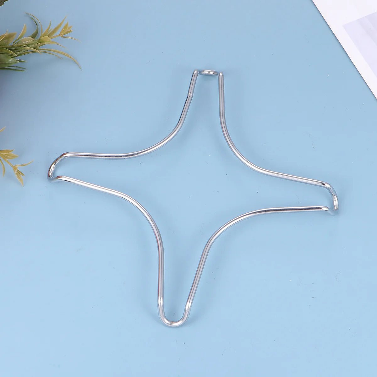 

3 pcs Stainless Steel Gas Stove Shape Non-Slip Kitchen Organizer For Pots Pans Plates Steam Cooking Accessories Pot