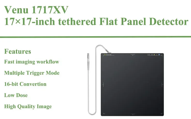 Flat Panel X Ray Detector Trade wired Xray Portable Medical DR X Ray Flat Panel Detector 17 x 17 for Digital Radiography