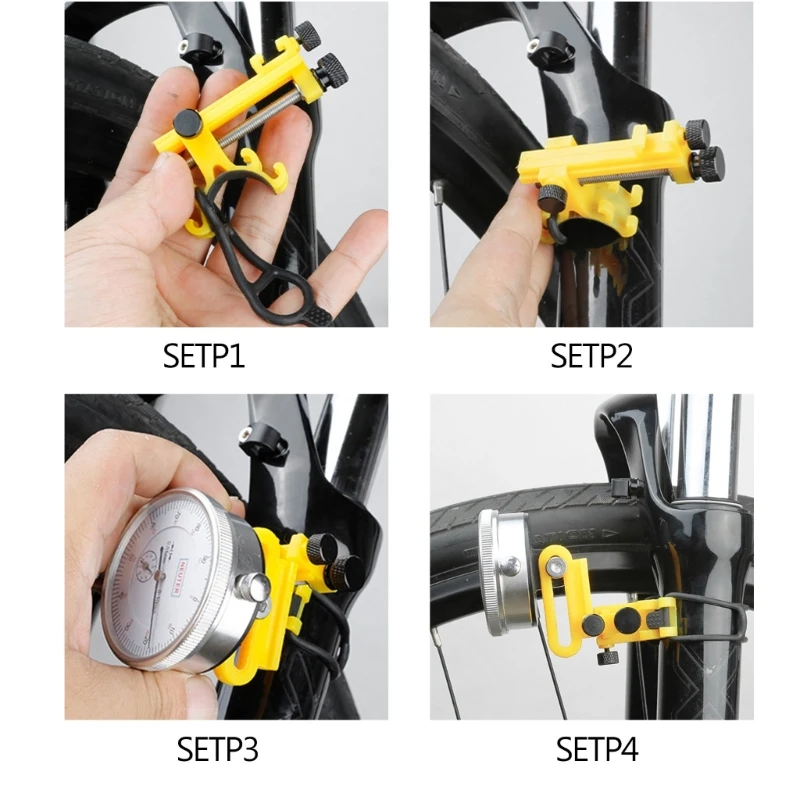 Compact Bike Truing Stand Effortless Wheel Alignment for Cyclists on the Go Dropship