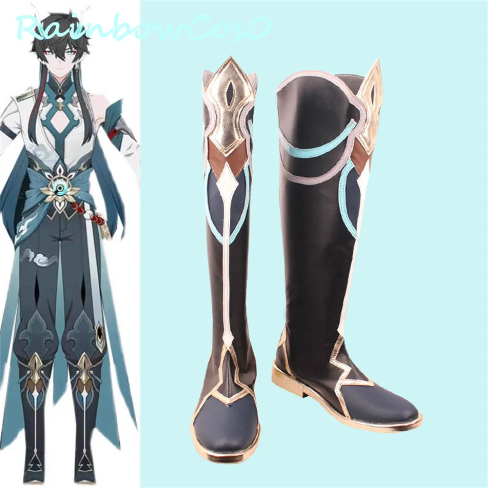 Imbibitor Lunae Dan Heng Honkai Star Rail Honkai Impact Cosplay Shoes Boots Game Anime Halloween Christmas RainbowCos0 W3360