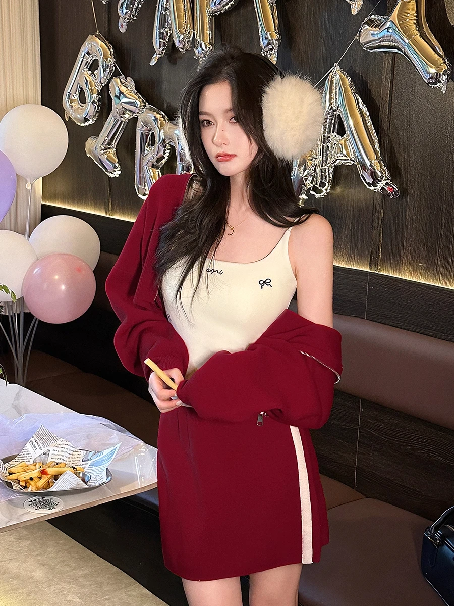 Brtte de verão com almofada no peito Lindo colete dividido Ba Casacos femininos de verão com nó bordado combinação interna...