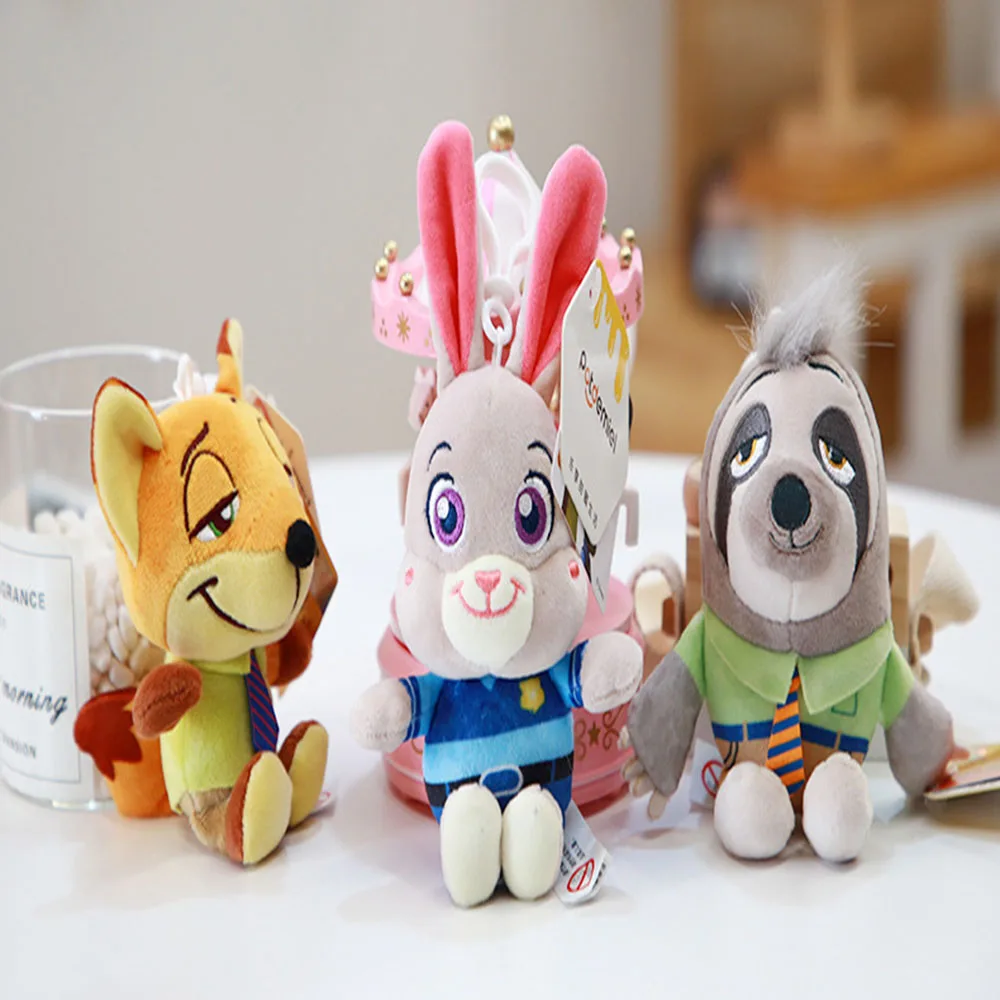 Disney Zootopia Keychain Key Ring Claw Popsicles Kawaii Fashion Cartoon Bag Pendant Ornament Belt Pants Decorate Christmas Gift