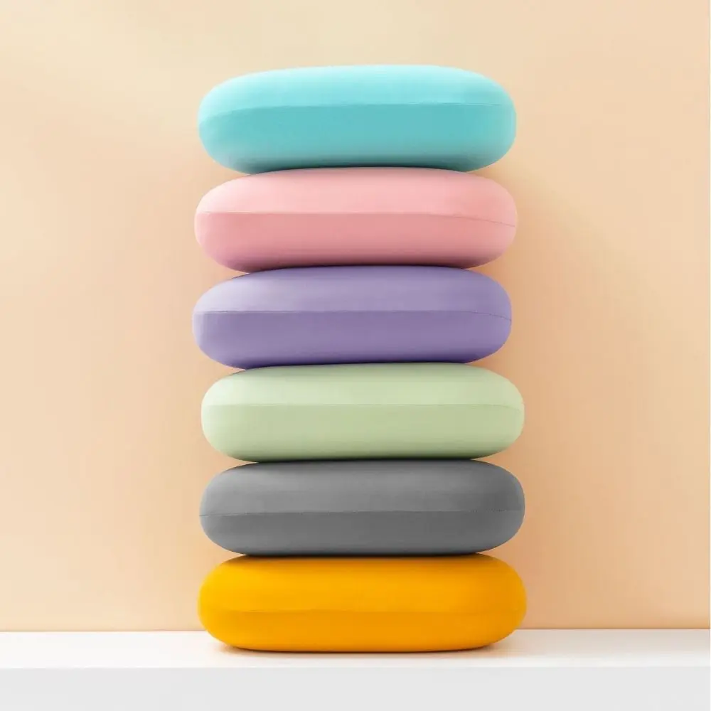 Portable Sponge Nap Pillow Soft Macaron Color Neck Pillow Cervical Support Multifunction Travel Sleeping Pillow Office Supply