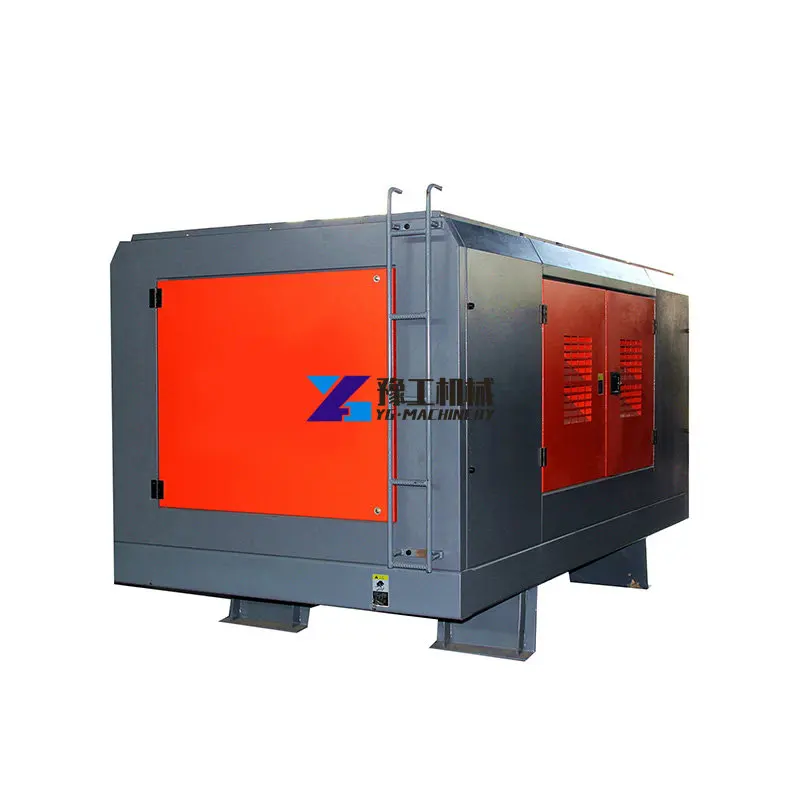 High Performance Yugong S85D Diesel Engine Portable Screw Air Compressor for Water Well Drilling Rig