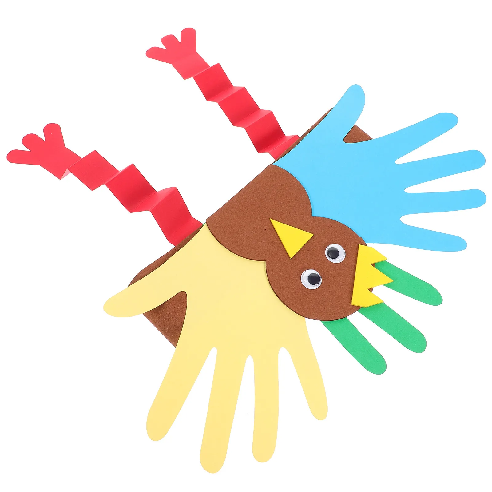 

Kids Turkey Hat Stretchy Comfortable Elastic One Size Fits Most Thanksgiving Decoration DIY Craft Gift Turkey Hat for Kids