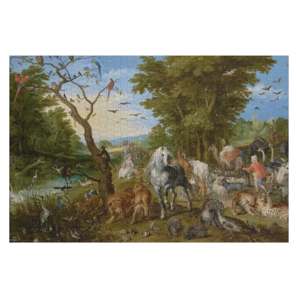 

The Entry of the Animals into Noah's Ark - Jan Brueghel the Elder Jigsaw Puzzle Customized Photo Custom Gifts Puzzle