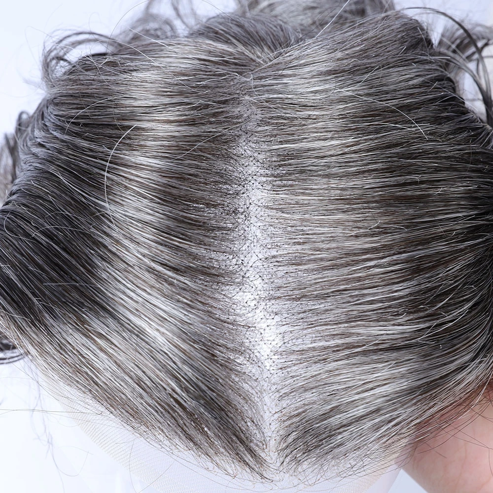 613 #   الرجال شعر بشري أشقر كامل الدانتيل الشعر المستعار غير مرئية عقدة واحدة دائم الدانتيل الفرنسي 8x10 بوصة 30 مللي متر موجة/تصحيح الشعر المستقيم