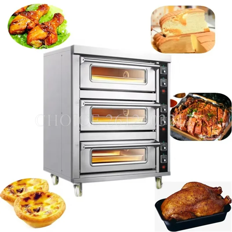 

Multifunction Bakery Equipment Baking Oven for Bakery Commercial Pizza for Sale High Yield Stainless Steel Bread Convection Oven