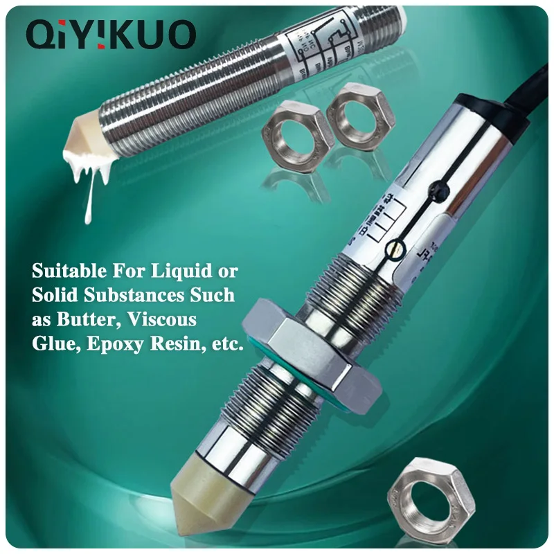 316 Stainless Steel Liquid Level Sensor High Viscosity White Latex Butter Thread Glue Piston Epoxy Resin Filling Machine Qiyikuo