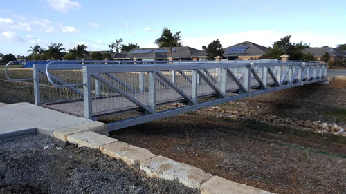 Steel Floating Bridge and Rope Bridge for Sale Garden Pedestrian Design