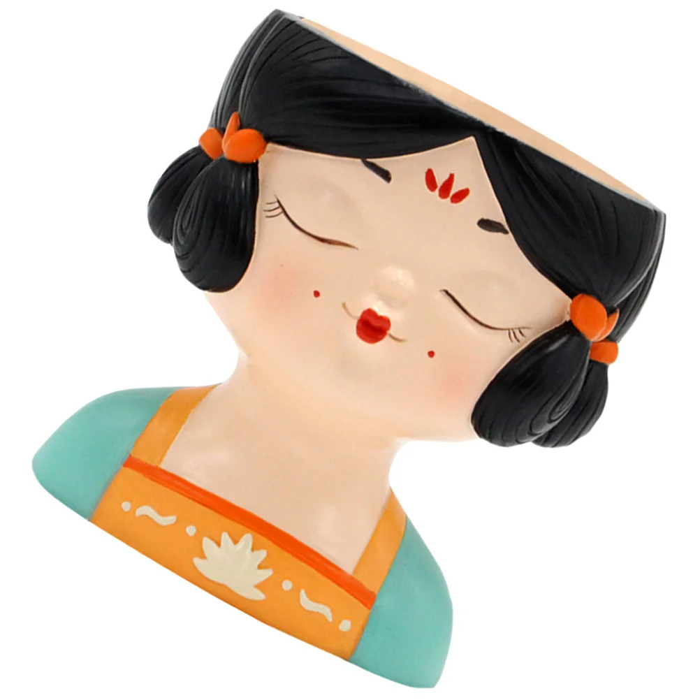 

Cartoon Resin Flower Pot Small Planter for Succulents Cactus Indoor Plants Decorative Desktop Windowsill Garden Decoration Home