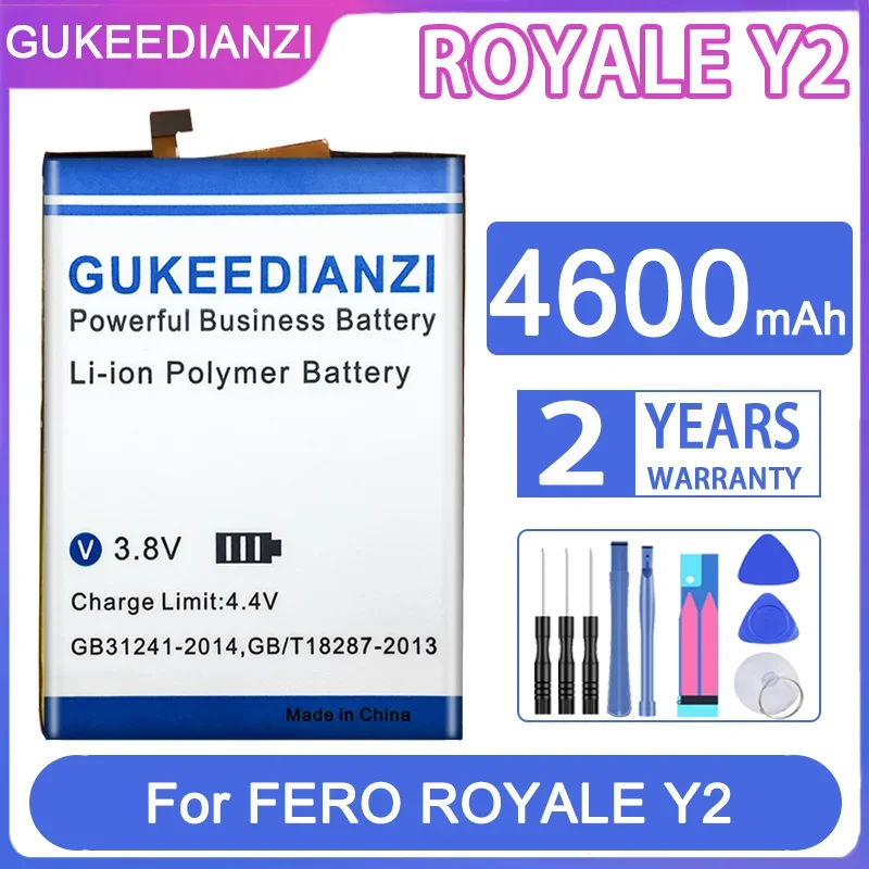 

Запасная батарея GUKEEDIANZI 4600 мАч для FERO ROYALE Y2 мобильный телефон