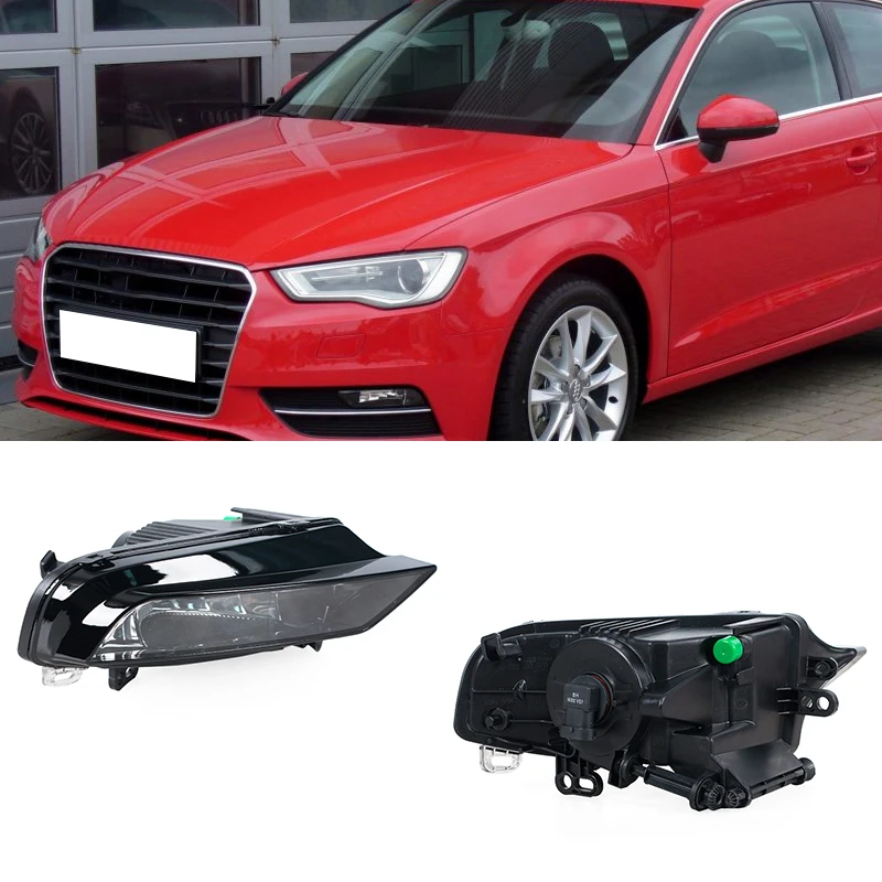 

For Audi A3 8v Rs3 S3 Hatchback 2012 2013-2016 Fog Lights Front Bumper Lights Driving Lights Daytime Running Light Accessories